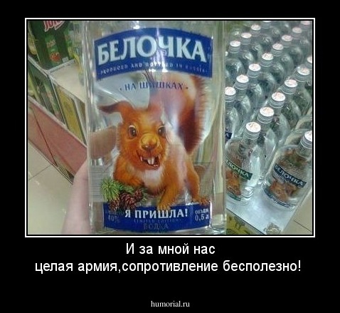 И за мной нас целая армия,сопротивление бесполезно!