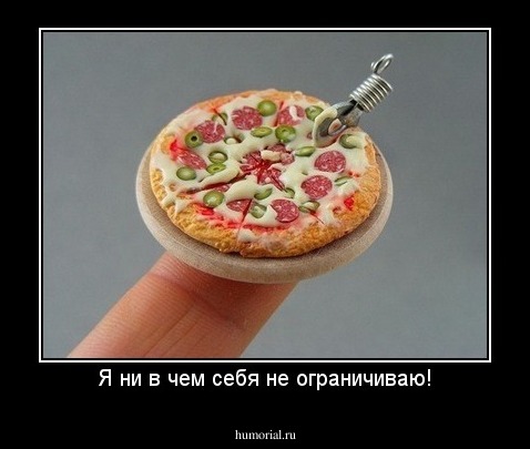 Я ни в чем себя не ограничиваю!
