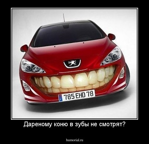 Дареному коню в зубы не смотрят?