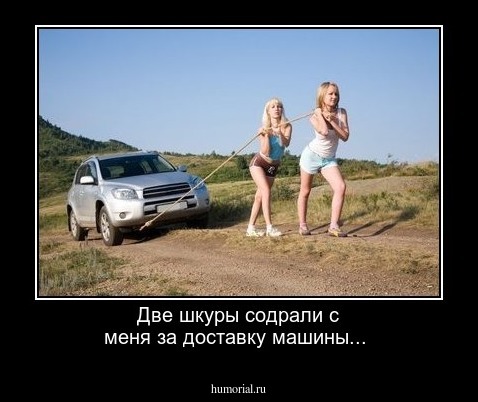 Две шкуры содрали с меня за доставку машины...