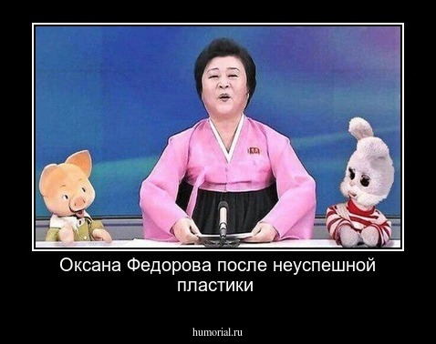 Оксана Федорова после неуспешной пластики 