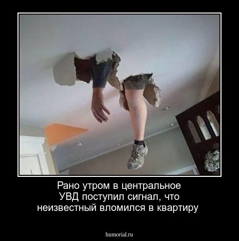Рано утром в центральное УВД поступил сигнал, что неизвестный вломился в квартиру
