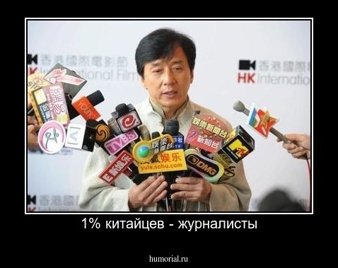 1% китайцев - журналисты