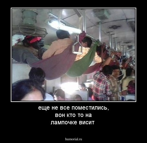 еще не все поместились, вон кто то на лампочке висит