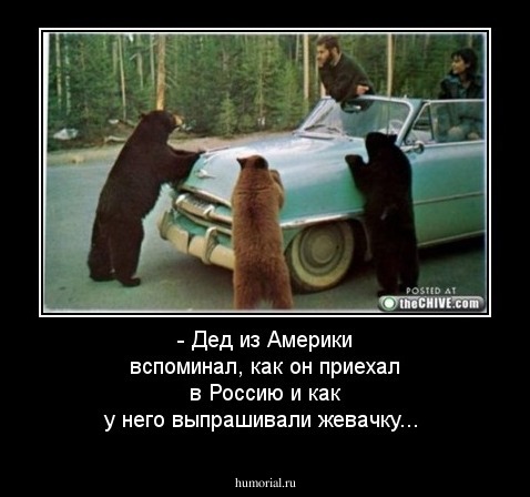 - Дед из Америки вспоминал, как он приехал в Россию и как у него выпрашивали жевачку...