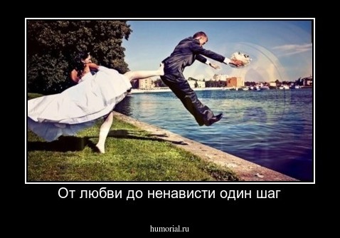 От любви до ненависти один шаг