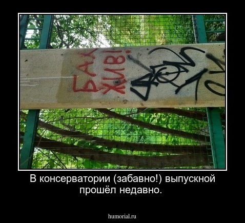 В консерватории (забавно!) выпускной прошёл недавно.