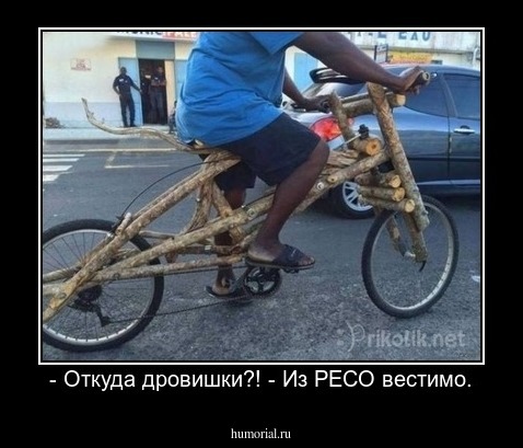 - Откуда дровишки?! - Из РЕСО вестимо.