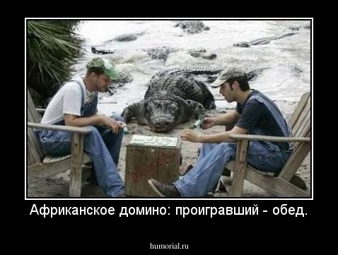 Африканское домино: проигравший - обед.