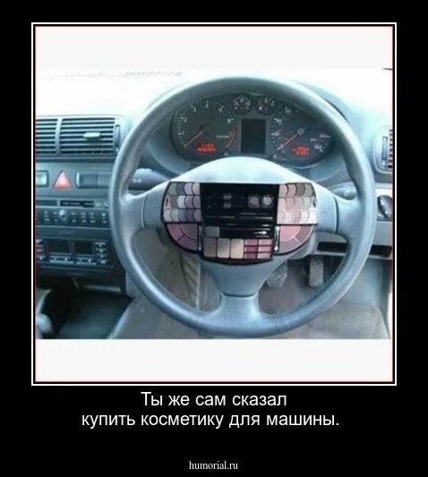 Ты же сам сказал купить косметику для машины.