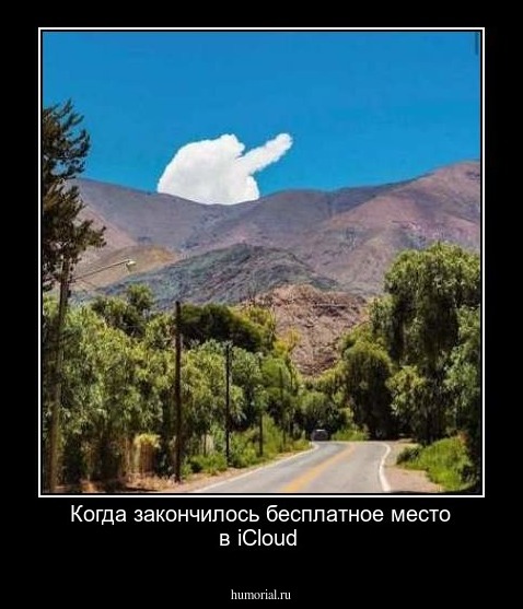 Когда закончилось бесплатное место в iCloud 
