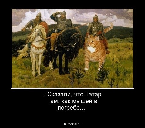 - Сказали, что Татар там, как мышей в погребе...
