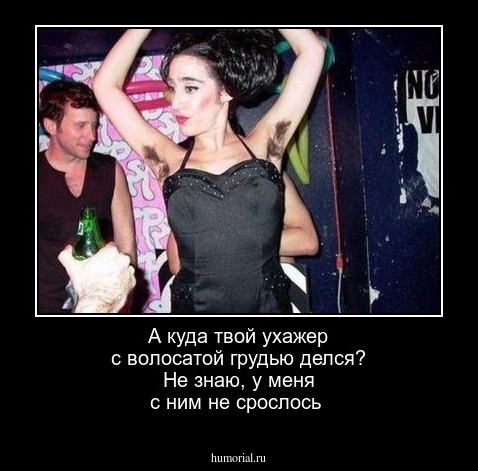 А куда твой ухажер с волосатой грудью делся? Не знаю, у меня с ним не срослось