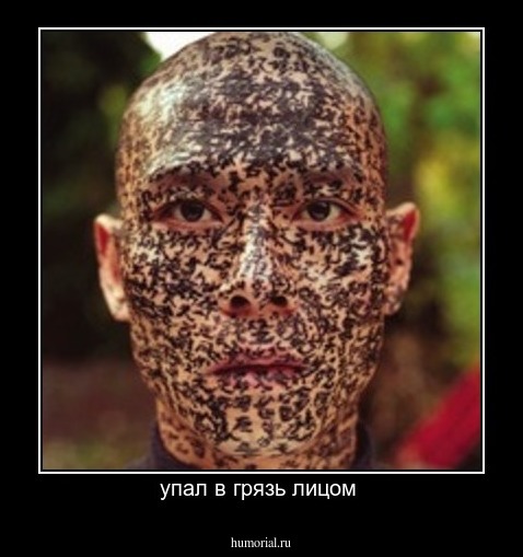 упал в грязь лицом 