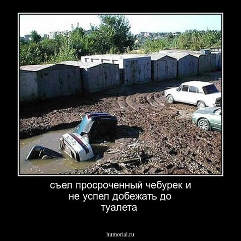 съел просроченный чебурек и не успел добежать до туалета 