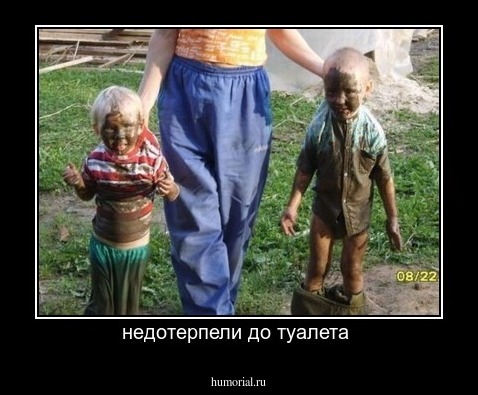 недотерпели до туалета 