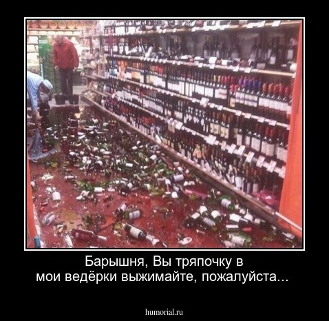 Барышня, Вы тряпочку в мои ведёрки выжимайте, пожалуйста...