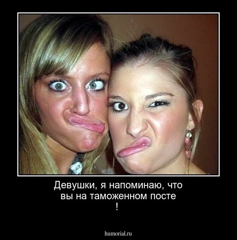 Девушки, я напоминаю, что вы на таможенном посте !