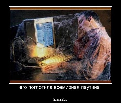 его поглотила всемирная паутина 