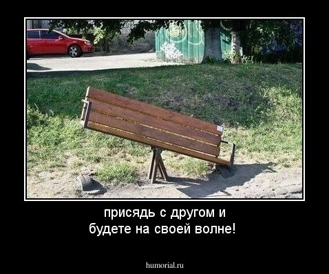 присядь с другом и будете на своей волне!