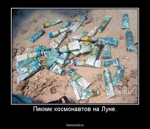 Пикник космонавтов на Луне.