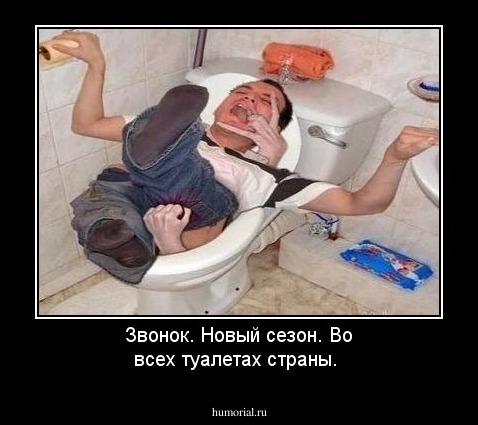 Звонок. Новый сезон. Во всех туалетах страны.