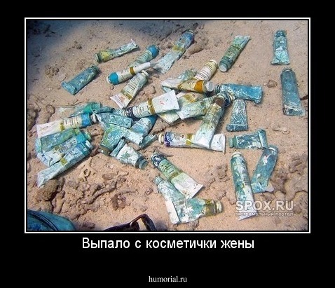 Выпало с косметички жены