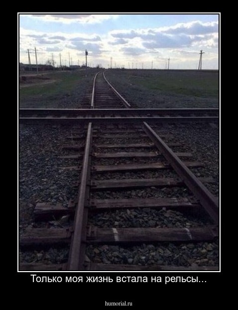 Только моя жизнь встала на рельсы...