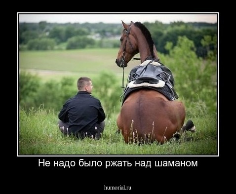 Не надо было ржать над шаманом