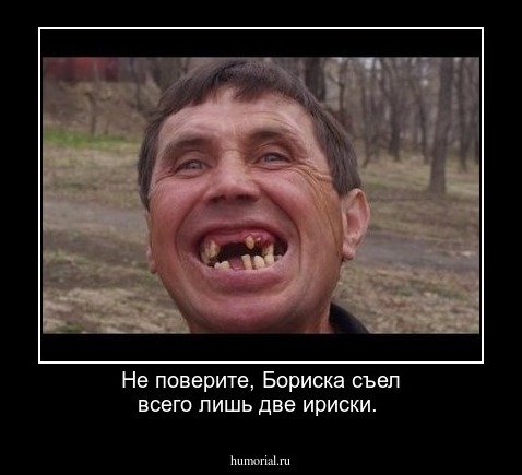 Не поверите, Бориска съел всего лишь две ириски.