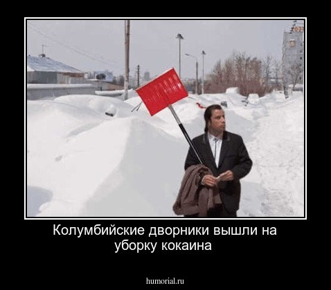 Колумбийские дворники вышли на уборку кокаина 