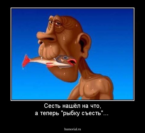 Сесть нашёл на что, а теперь "рыбку съесть"...