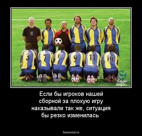 Если бы игроков нашей сборной за плохую игру наказывали так же, ситуация бы резко изменилась