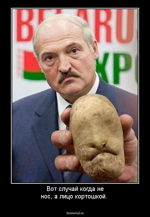 Вот случай когда не нос, а лицо кортошкой.