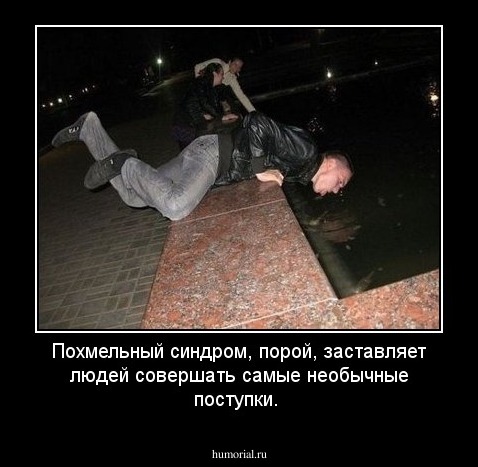 Похмельный синдром, порой, заставляет людей совершать самые необычные поступки.