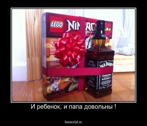 И ребенок, и папа довольны !