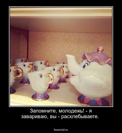 Запомните, молодежь! - я завариваю, вы - расхлебываете.