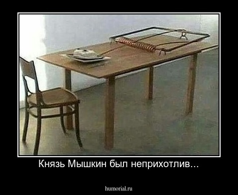 Князь Мышкин был неприхотлив...