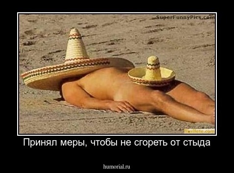 Принял меры, чтобы не сгореть от стыда