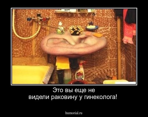 Это вы еще не видели раковину у гинеколога!