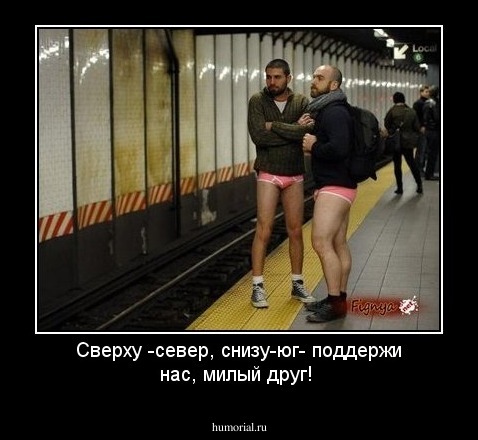 Cверху -север, cнизу-юг- поддержи нас, милый друг!