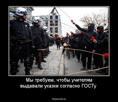 Мы требуем, чтобы учителям выдавали указки согласно ГОСТу