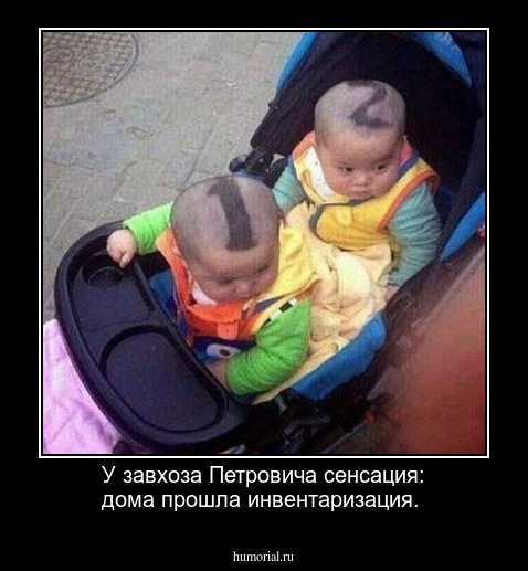  У завхоза Петровича сенсация:  дома прошла инвентаризация.