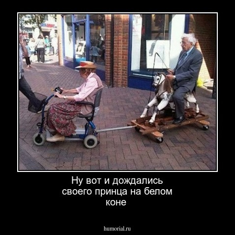 Ну вот и дождались своего принца на белом коне
