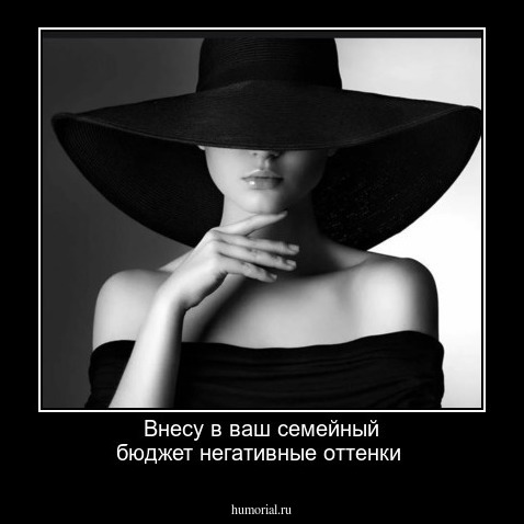 Внесу в ваш семейный бюджет негативные оттенки