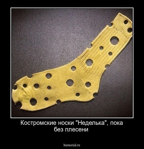 Костромские носки "Неделька", пока без плесени