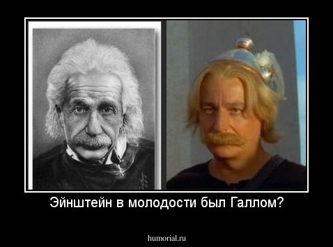 Эйнштейн в молодости был Галлом?