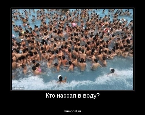 Кто нассал в воду?