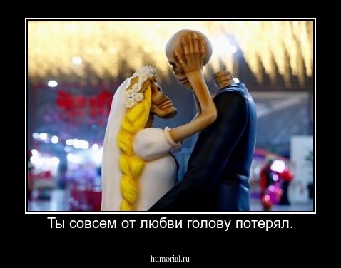 Ты совсем от любви голову потерял.
