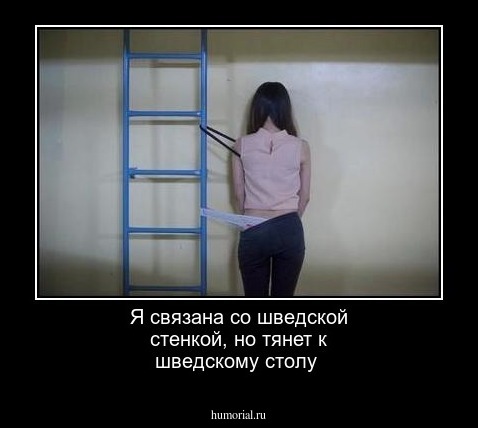 Я связана со шведской стенкой, но тянет к шведскому столу